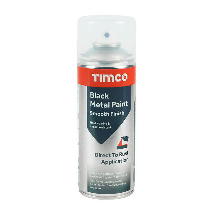 Black Metal Paint - Smooth Finish (Size 380ml - 1 Each)