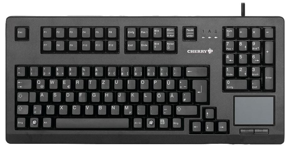 CHERRY G80-11900 TOUCHBOARD Corded Keyboard with Touchpad, Black