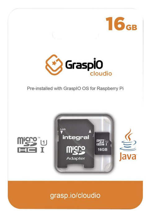 16GB GraspIO OS MicroSD Card for Raspberry Pi