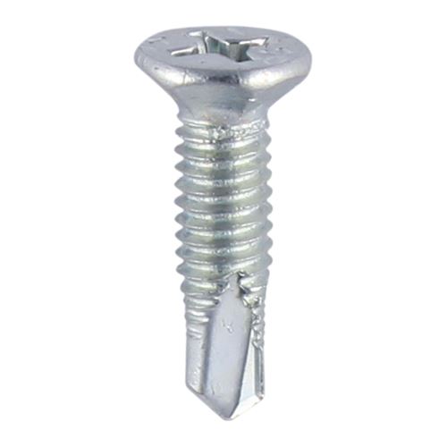 Self Drilling PVC Screw Countersunk - Zinc