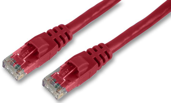 Cat6 RJ45 Male to Male Ethernet Patch Lead - Red