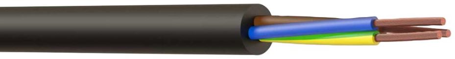 3-Core 3183B LSZH Mains Cable, Black, 1mm, 100m