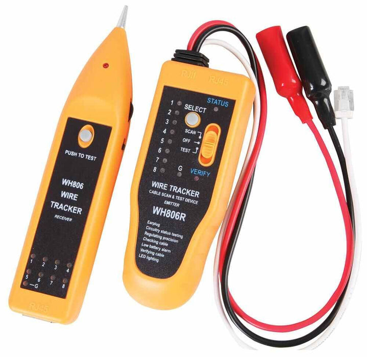 TENMA - Network Cable Tester and Tracker for Cat5e, Cat6e and Telephone Wire