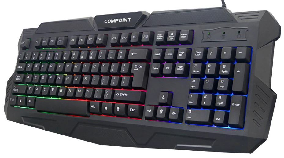 Wired USB Backlit Keyboard, Black