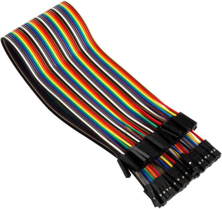 40-Pin Female to Female Flat Jumper Cable, 300mm