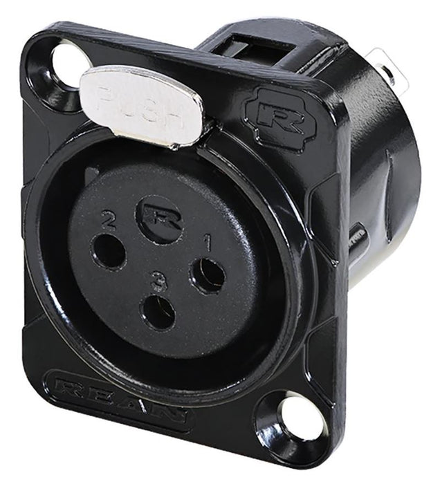 3 Pole XLR Panel Mount Socket