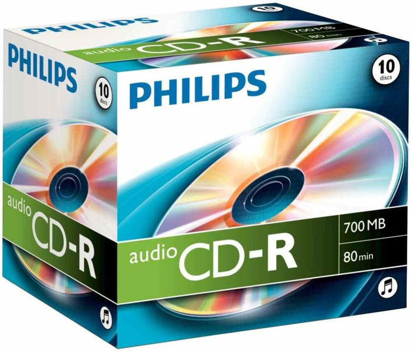 CD-R Blank CDs for Audio Recorders - Jewel Case 10 Pack