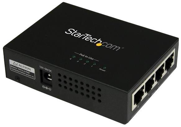 4 Port Gigabit PoE+ Injector