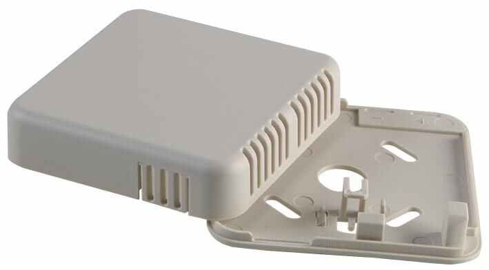 Off White Ventilated ABS Sensor Enclosure - 80x80x21mm