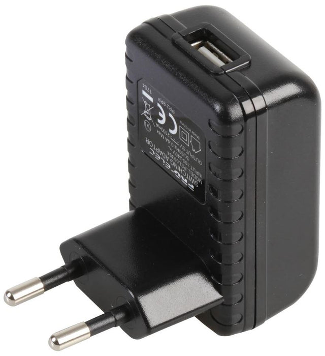 2.1A, Euro 2 Pin, USB Mains Charger