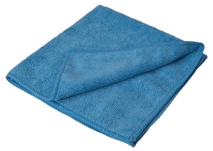 Microfibre Cleaning Cloths Blue, 10 Pack