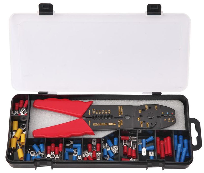 Wire Stripping, Cutting & Crimping Set, 66 Piece