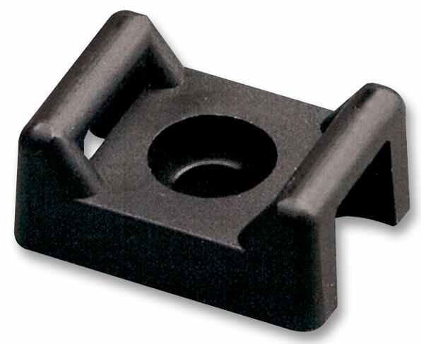 Outdoor Screw Mount Cable Tie Base 100 Pack