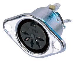 DIN Connector Female 5mm Cable Ag