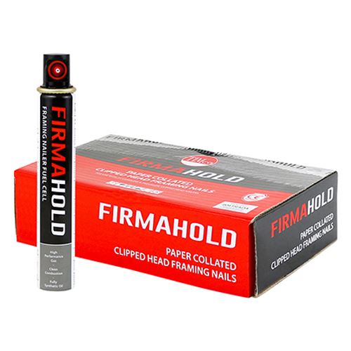 FirmaHold Collated Clipped Head Nails & Fuel Cells - Ring Shank - 1100pc