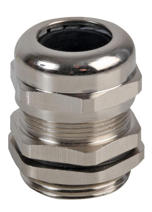 M-MA M32 Brass Nickel Plated Cable Gland 16-22mm Dia.