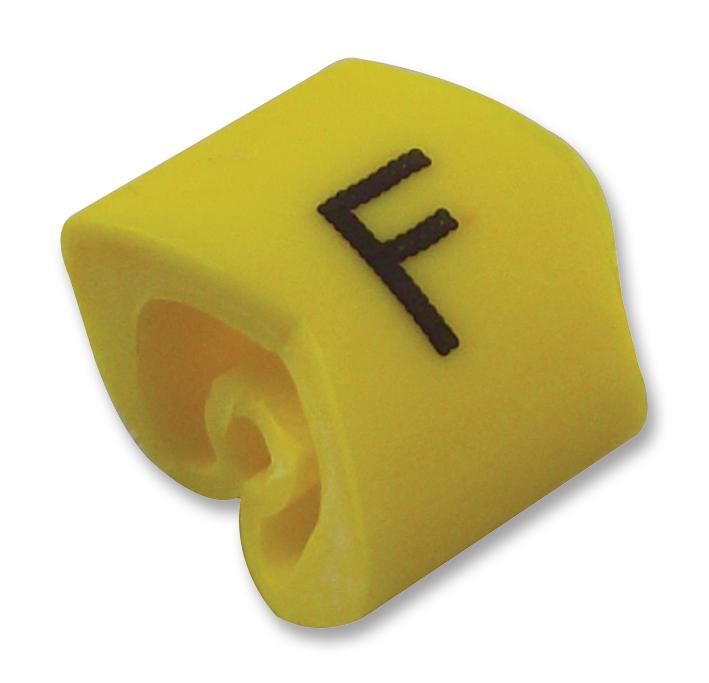 G-Type Cable Marker, F, Black/Yellow, G4/10, Pack of 500