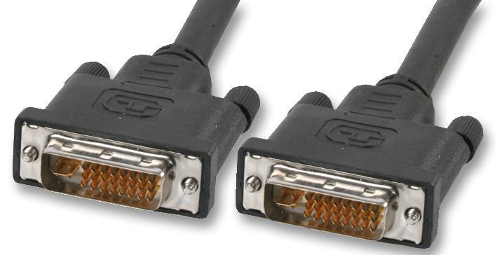 DVI-I Dual Link Male to Male Lead, 5m Black