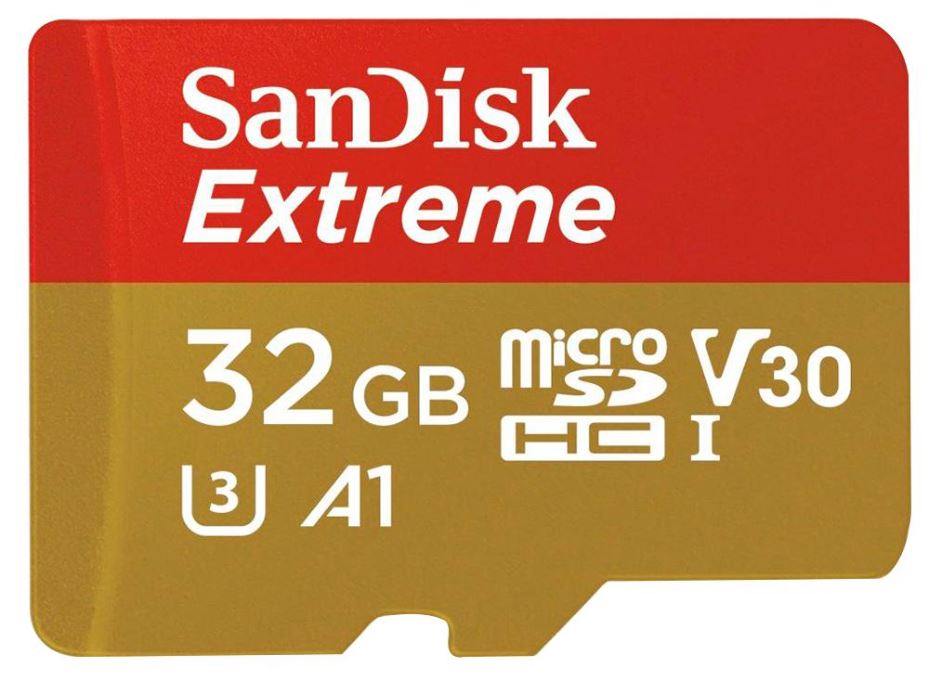 Extreme MicroSDHC Class 10 U3 V30 Memory Card, 32GB 90MB/s 60MB/s