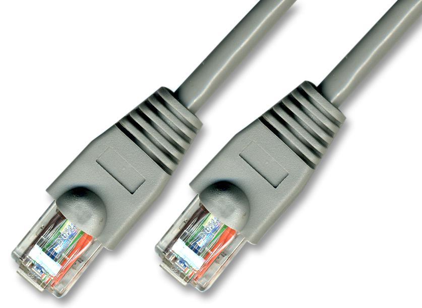 RJ45 Cat5e Ethernet Patch Lead, 15m Grey