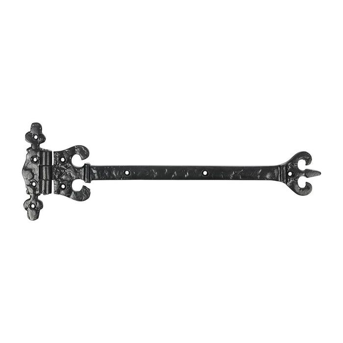 Pair of Crown / Coronet Hinges - Antique Black (Size 317mm - 2 Pieces)