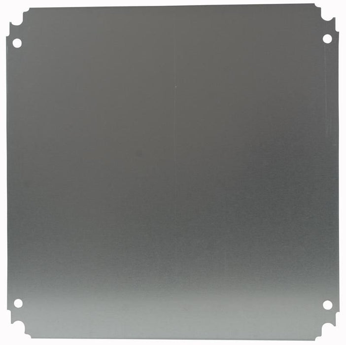 Galvanised Steel Mounting Plate for CRN Wall Mount Enclosure - 400x400mm