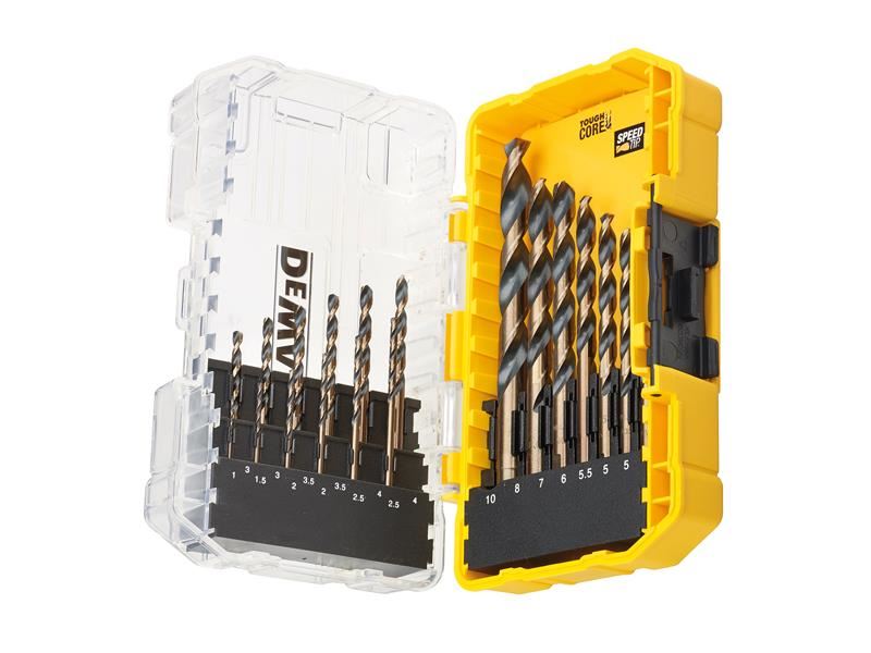 DT70728 Black & Gold HSS Drill Set, 19 Piece