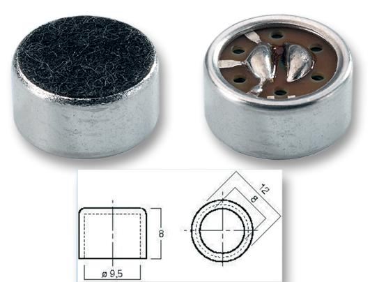 Cardioid Electret Microphone Cartridge