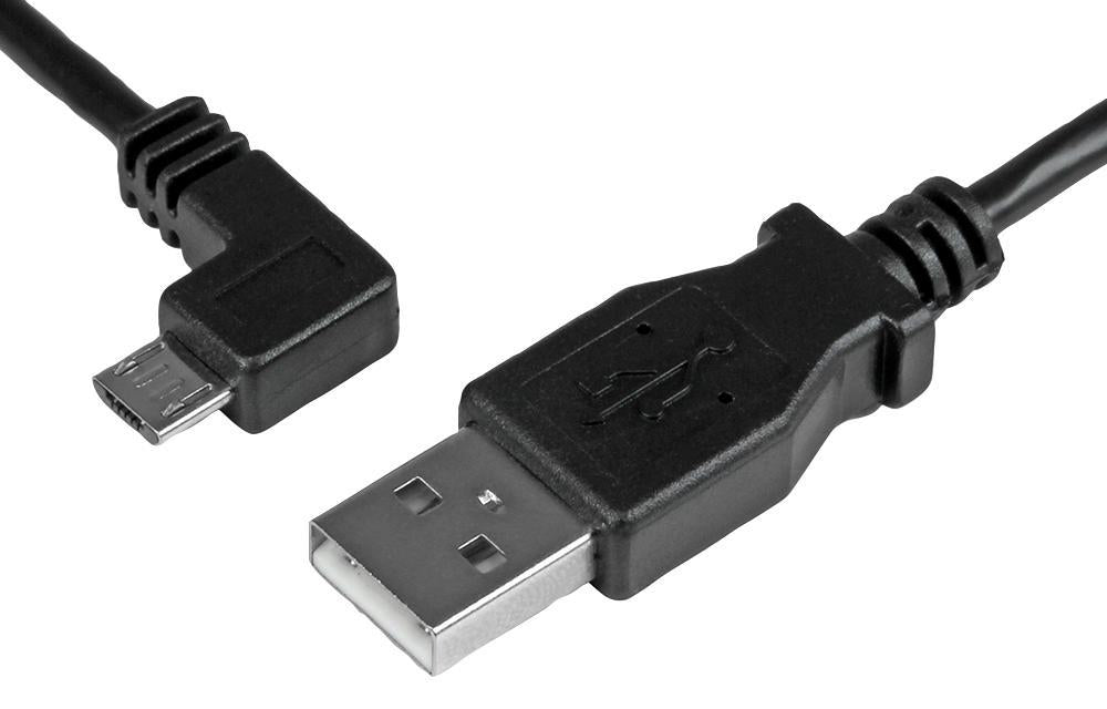 Left Angled Micro USB Charge & Sync Cable