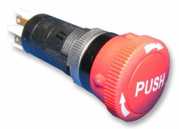 MULTICOMP PRO - Switch, Emergency Stop, Blade Terminals