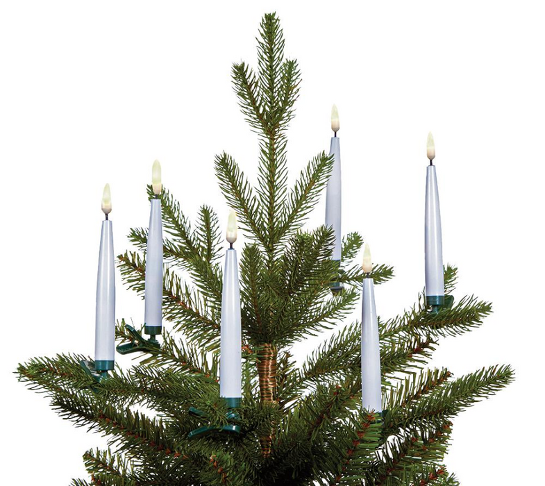 Raraion - 13cm Flickerbright Clip On Candles with Timer - Pack of 10