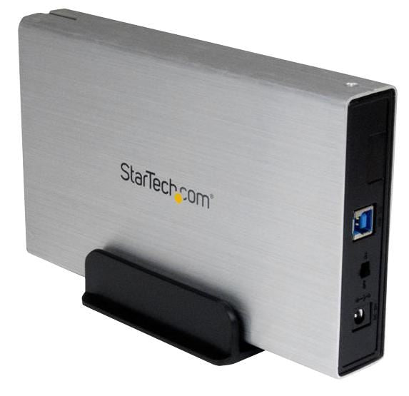 3.5in Silver USB 3.0 External SATA III Hard Drive Enclosure with UASP