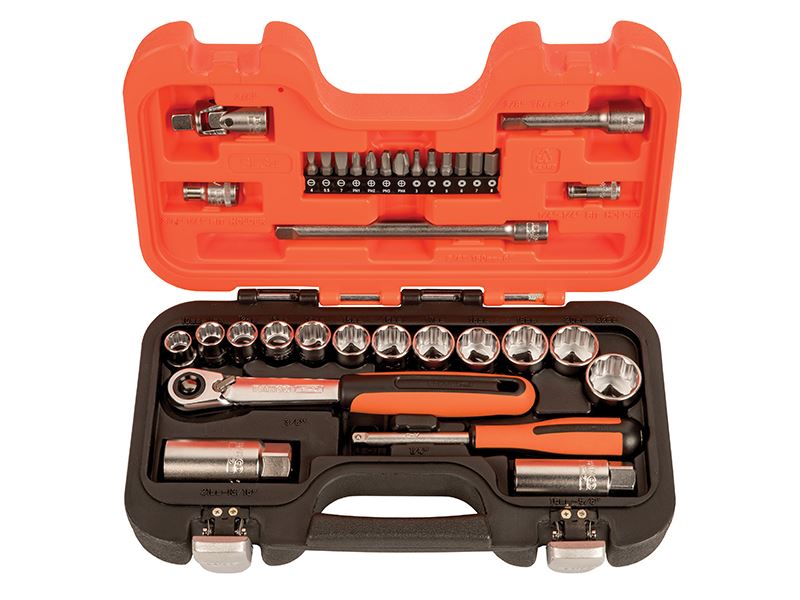 Mechtec Socket Set SL34 3/8in Drive Socket & Mech Set, 34 Piece — StampyTools
