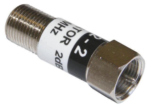 Attenuator F-Type 2dB Female to Male