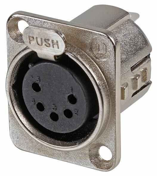 XLR Panel Socket, Nickel