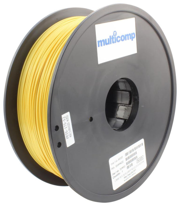 1.75mm Gold PETG Filament for 3D Printer, 1kg