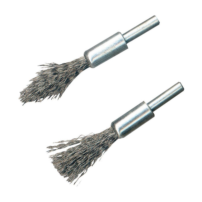 Steel De-Carb Brush Set 2pk - 6mm Shank