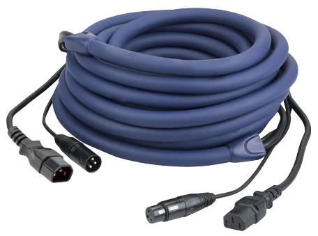 3-Pin XLR/IEC Plug to 3-Pin XLR/IEC Socket Lead, 10m