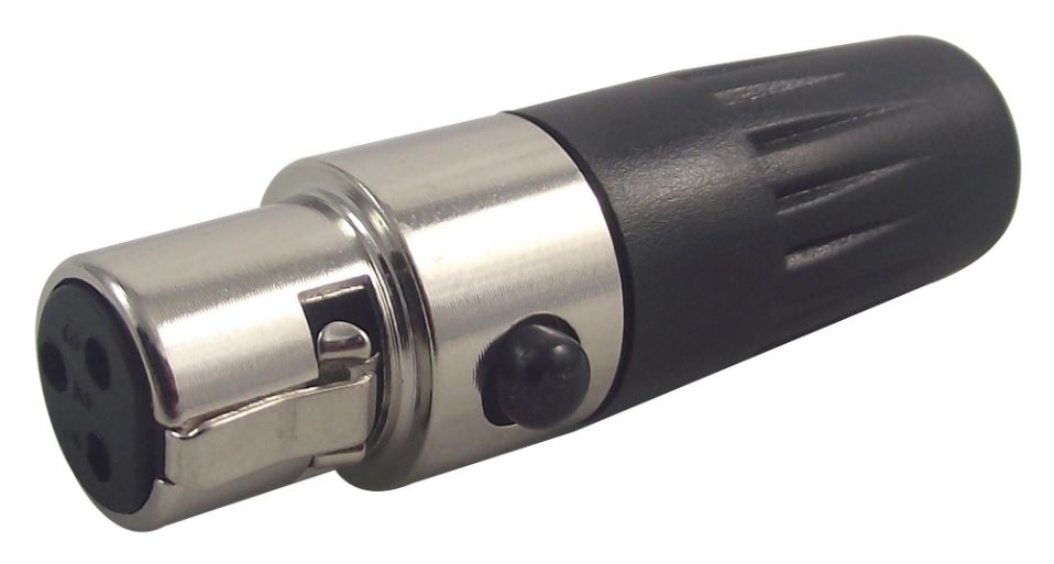 Mini-XLR Socket, 3 Pole