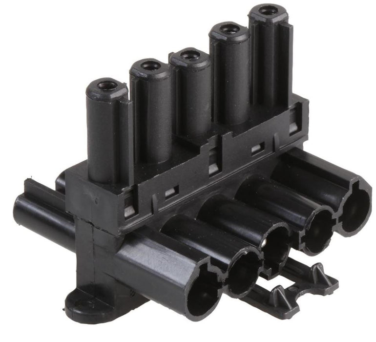 250V AC / 400V AC 20A 5 Pole 1 In and 2 Out Distributor