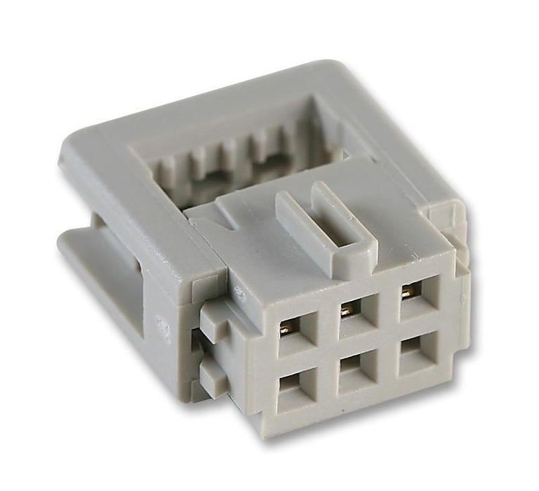 Socket, IDC, without Strain Relief, 6 Way