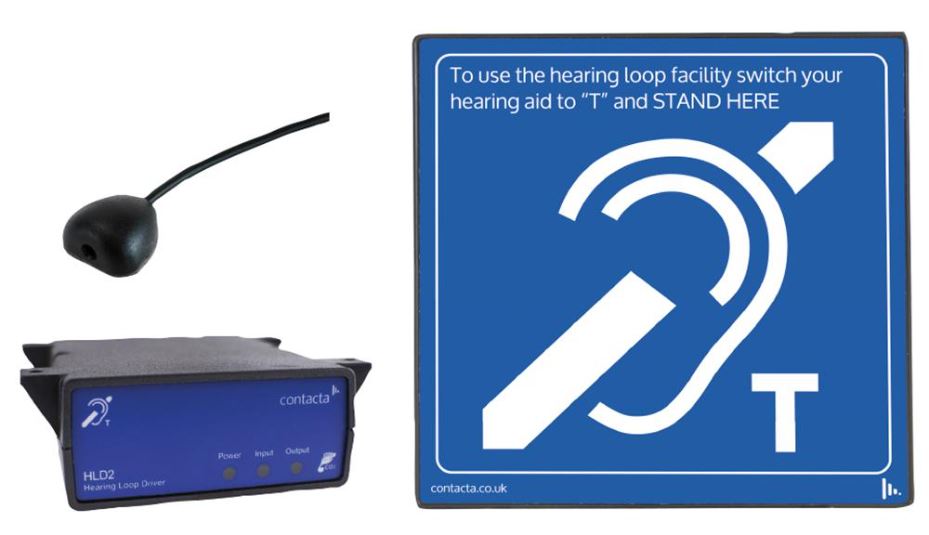 Under-the-Counter Audio Induction Loop System with Base Mic