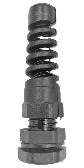 Nylon Spiral Cable Gland, M12, 3-6.5mm Cable Range, IP68