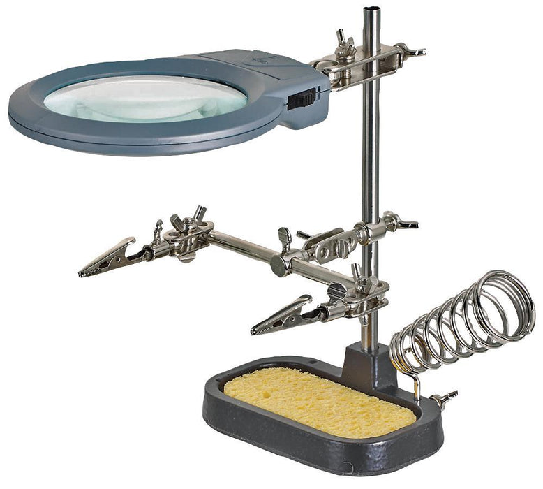 LED Magnifying Lamp with Third Hand Tool