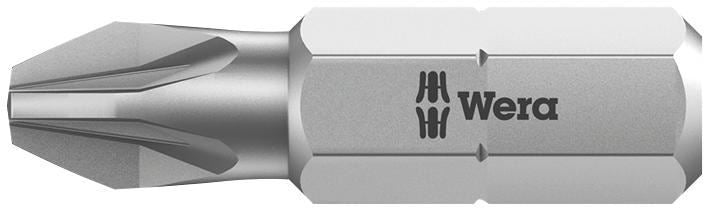 WERA - PZ0 x 25mm Extra-Tough Pozidriv Screwdriver Bit