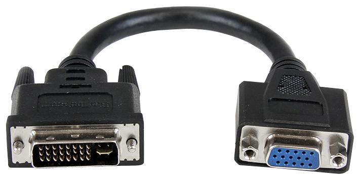 8" DVI-I Male to VGA Female Cable Adaptor