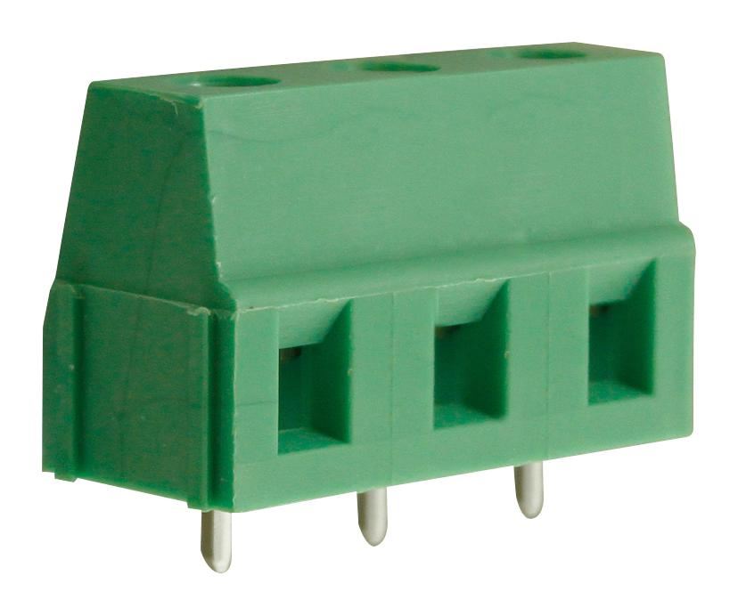 7.5mm Rising Clamp Terminal Block, 3-Pole, 10A