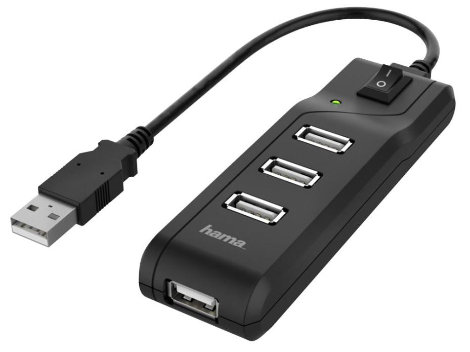 4 Port USB 2.0 Hub with Power Switch