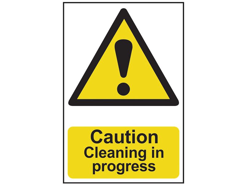 Caution Cleaning In Progress - PVC Sign 200 x 300mm