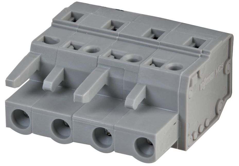 Pluggable Terminal Socket Connector with CAGE CLAMP Actuation 7.5mm pitch Grey